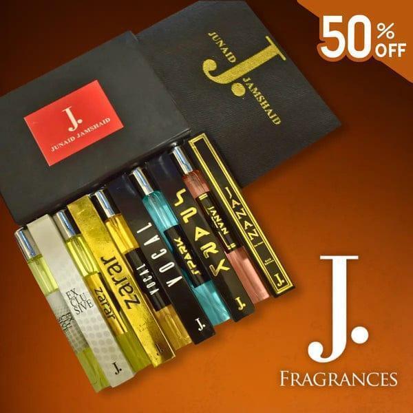 J. Perfumes Pack of 6 Long Lasting